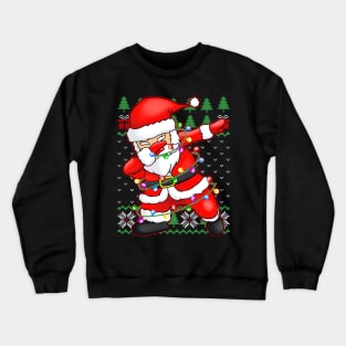 Ugly Sweater - T-Shirt Christmas Squad Dabbing Santa Claus Crewneck Sweatshirt